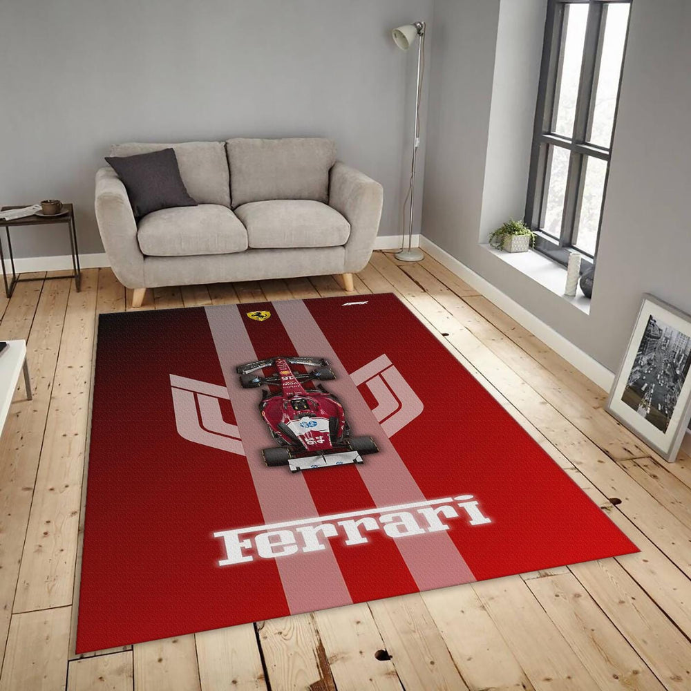 Ferrari F1 Rug Ferrari F1 Racing Car Rug - Personalized Car