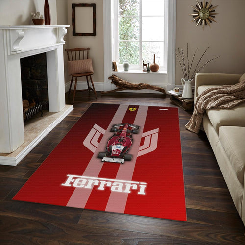 Ferrari F1 Rug Ferrari F1 Racing Car Rug - Personalized Car