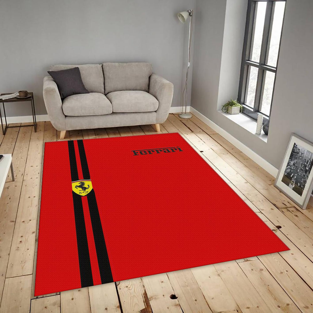 Ferrari F1 Rug, Ferrari Garage Rug: Formula 1 Racing Car Gift