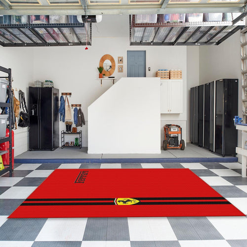 Ferrari F1 Rug, Ferrari Garage Rug: Formula 1 Racing Car Gift