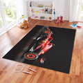 Ferrari F1 Rug, Formula 1 Car Rug: Personalized Garage Decor