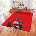 Ferrari F1 Rug, Personalized Ferrari Racing Rug