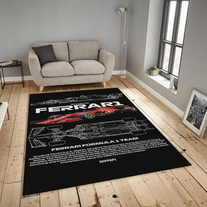 Ferrari F1 Rug, Ferrari Formula 1 Garage Rug