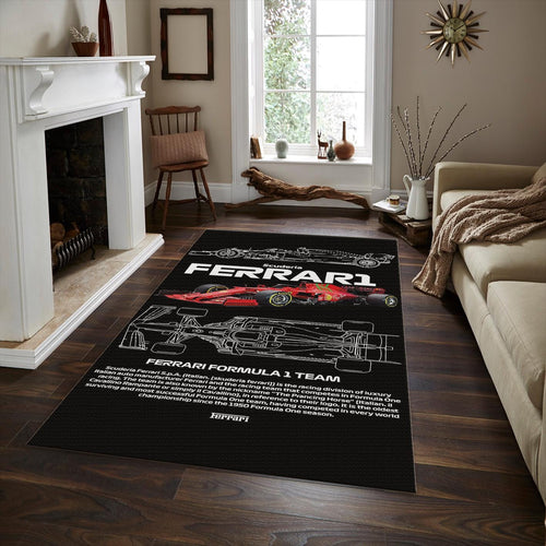 Ferrari F1 Rug, Ferrari Formula 1 Garage Rug