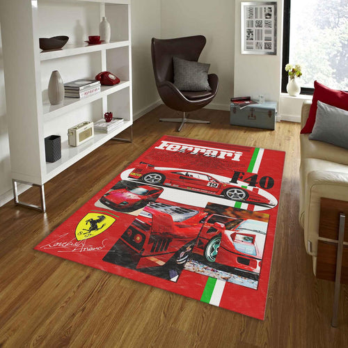 Ferrari F1 Rug, Ferrari F40 Rug: Personalized Car Enthusiast Gift