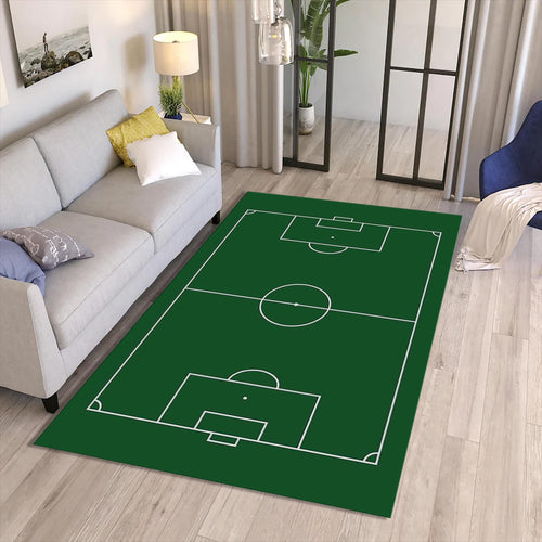Footbal Pitch Rug, Teen Room Rug, Living Room Rug, Area