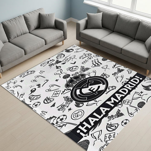 Real Madrid Rug Real Madrid Rug Football Carpet for Garage & Kids