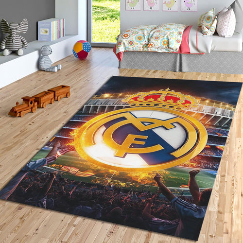 Real Madrid Rug Real Madrid Rug Football Carpet for Garage & Kids