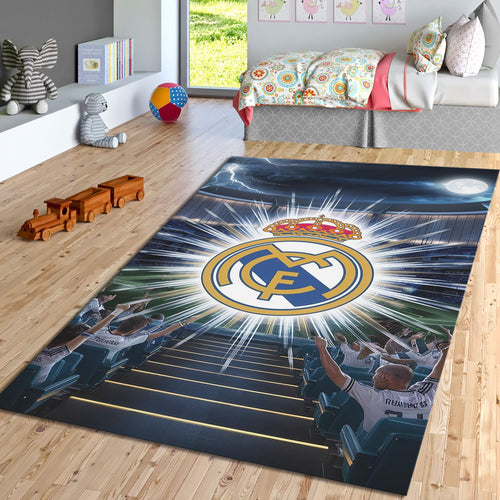 Real Madrid Rug Real Madrid Rug Football Carpet for Garage & Kids