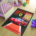 Ferrari F1 Rug Formula 1 Style Formula 1 Racing Carpet for Garage