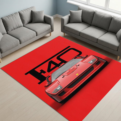 Ferrari F1 Rug Ferrari F40 Rug Formula 1 Racing Carpet for Garage