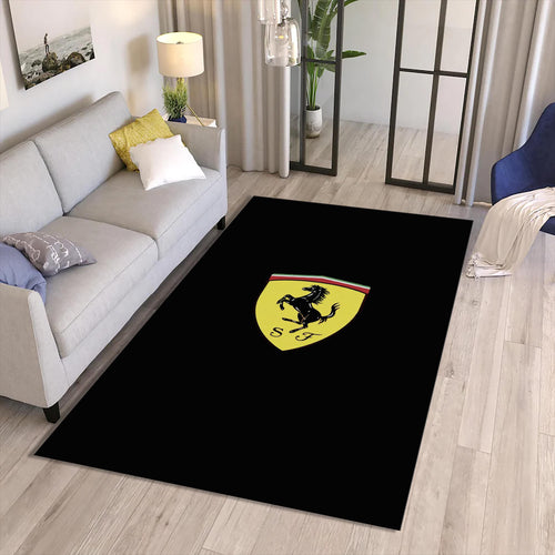 Ferrari F1 Rug Ferrari Shield Rug Formula 1 Racing Carpet for