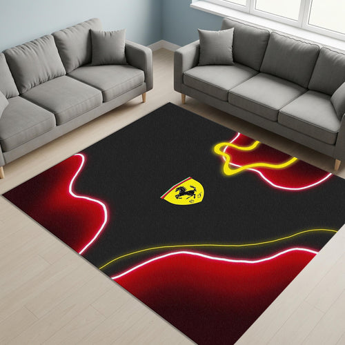 Ferrari F1 Rug Ferrari Rug Formula 1 Racing Carpet for Garage &