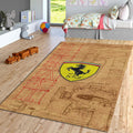 Ferrari F1 Rug Ferrari Rug Formula 1 Racing Carpet for Garage &