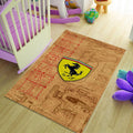 Ferrari F1 Rug Ferrari Rug Formula 1 Racing Carpet for Garage &