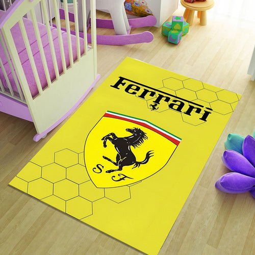 Ferrari F1 Rug Formula 1 Style Formula 1 Racing Carpet for Garage