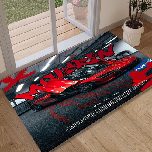 Ferrari F1 Rug Mclaren Rug Formula 1 Racing Carpet for Garage &