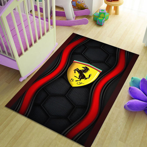 Ferrari F1 Rug Formula 1 Style Formula 1 Racing Carpet for Garage