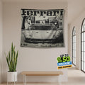 Ferrari F1 Rug, Ferrari F40 Tapestry: Car Lover Wall Decor
