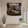 Ferrari F1 Rug, Ferrari F40 Tapestry: Car Lover Wall Decor