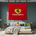 Ferrari F1 Rug, Ferrari Tapestry: Car Wall Hanging
