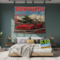 Ferrari F1 Rug Ferrari F40 Tapestry: Car Magazine Cover Wall