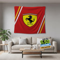 Ferrari F1 Rug, Ferrari Tapestry: Car Wall Hanging