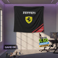 Ferrari F1 Rug, Ferrari Tapestry: Car Lover Gift