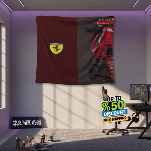 Ferrari F1 Rug, Ferrari F1 Tapestry: Car Lover's Wall Decor