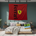 Ferrari F1 Rug, Ferrari Tapestry: Car Wall Hanging