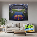 FC Barcelona Rug, FC Barcelona Tapestry: Football Club Wall Decor