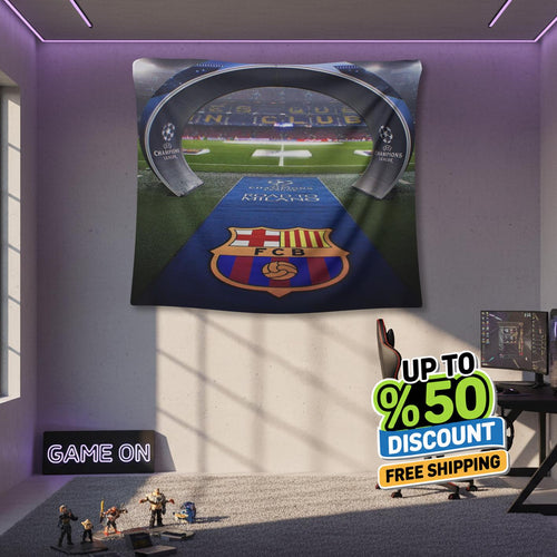 FC Barcelona Rug, FC Barcelona Tapestry: Football Club Wall Decor