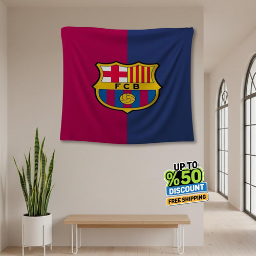 FC Barcelona Rug, FC Barcelona Tapestry: Football Club Wall Decor