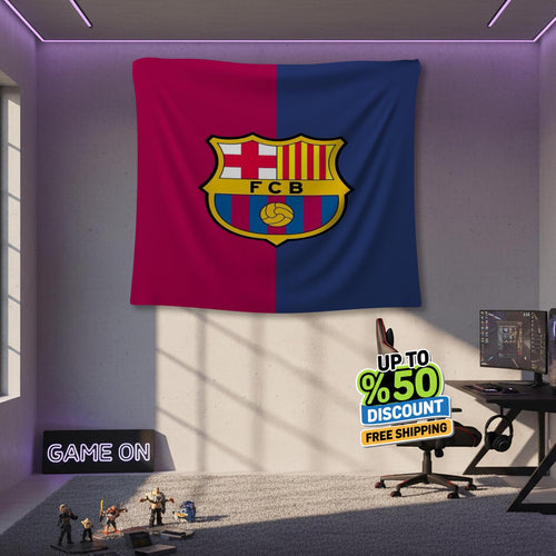 FC Barcelona Rug, FC Barcelona Tapestry: Football Club Wall Decor