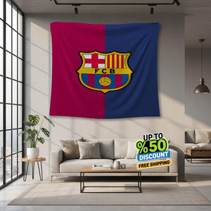 FC Barcelona Rug, FC Barcelona Tapestry: Football Club Wall Decor