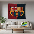 FC Barcelona Rug FC Barcelona Tapestry: Football Club Wall Decor