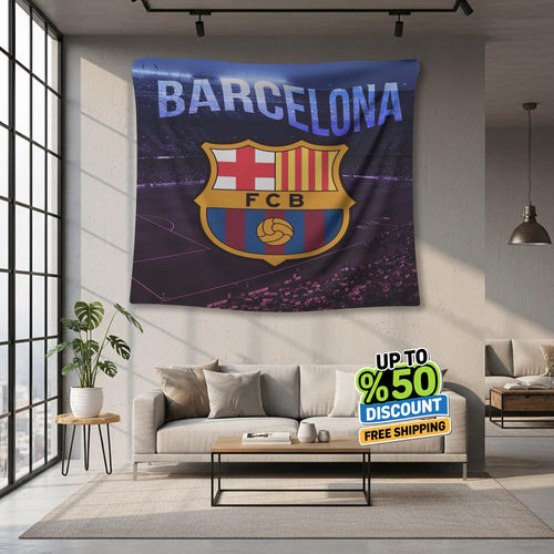FC Barcelona Rug, FC Barcelona Tapestry: Football Club Wall Decor