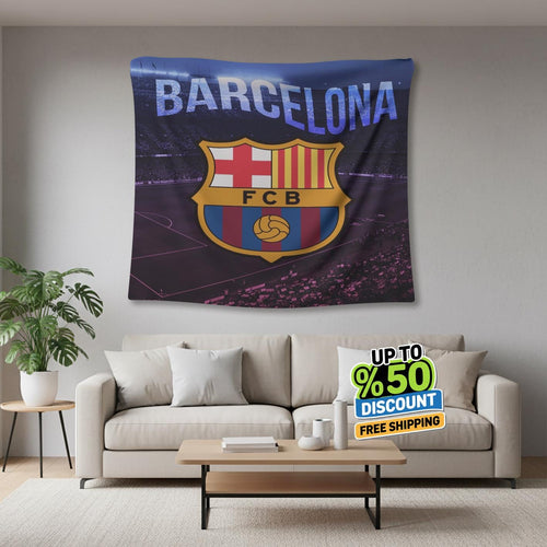 FC Barcelona Rug, FC Barcelona Tapestry: Football Club Wall Decor