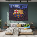 FC Barcelona Rug, FC Barcelona Tapestry: Football Club Wall Decor