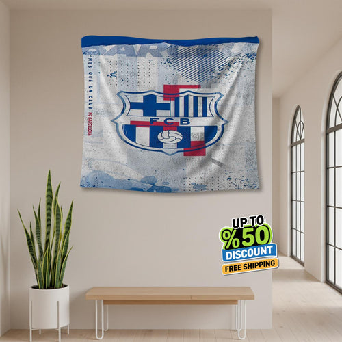 FC Barcelona Rug, FC Barcelona Tapestry: Football Club Wall Decor