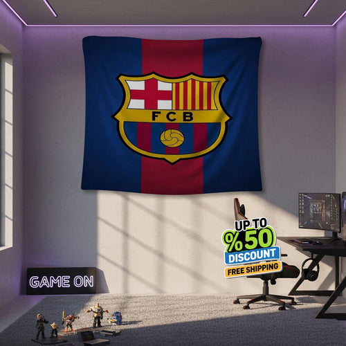 FC Barcelona Rug, FC Barcelona Tapestry: Football Club Wall Decor