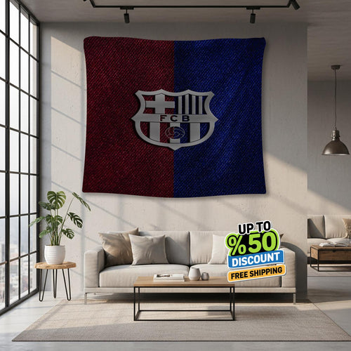 FC Barcelona Rug, FC Barcelona Tapestry: Football Club Wall Decor
