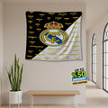 Real Madrid Rug Real Madrid CF Tapestry: Real Madrid Custom Logo