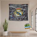 Real Madrid Rug Real Madrid CF Tapestry: Real Madrid Crew Logo