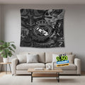 Real Madrid Rug Real Madrid CF Tapestry: Real Madrid Oni Logo