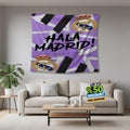 Real Madrid Rug Real Madrid CF Tapestry: Hala Madrid Custom Logo