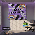 Real Madrid Rug Real Madrid CF Tapestry: Hala Madrid Custom Logo