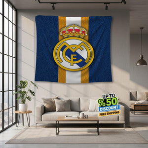 Real Madrid Rug Real Madrid CF Tapestry: Real Madrid Logo Woven