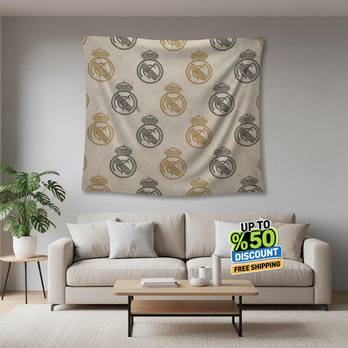 Real Madrid Rug Real Madrid CF Tapestry: Real Madrid Logo Woven