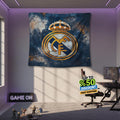 Real Madrid Rug Real Madrid CF Tapestry: Real Madrid Custom Logo